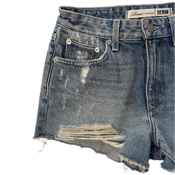 Lovers & Friends - cutoff denim shorts - Picture 2 of 6